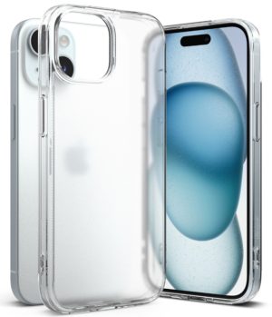 Θήκη Σιλικόνης Ringke Fusion TPU case with frame for iPhone 15 Matte Clear (FM727E52)