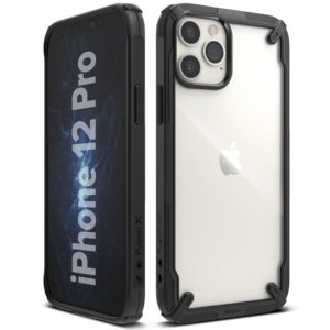 Θήκη Σιλικόνης Ringke Fusion X case armored cover with frame for iPhone 12 Pro / iPhone 12 black (FUAP0024)