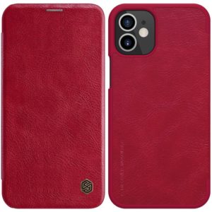 Θήκη Βιβλίο Book Case Nillkin Qin original leather case cover For iPhone 12 mini Red