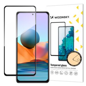 Screen Protector - Wozinsky Tempered Glass Full Glue Super Tough Screen Protector Full Coveraged with Frame Case Friendly for Xiaomi Redmi Note 10 / Note 10S / Note 11 Global / Note 11S Global black