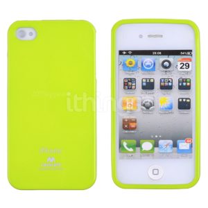 Θήκη Σίλικόνης Mercury Jelly Case iPhone 4/4s Lime