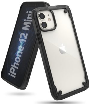 Θήκη Σιλικόνης Ringke Fusion X durable PC Case with TPU Bumper for iPhone 12 Mini black (FUAP0023)