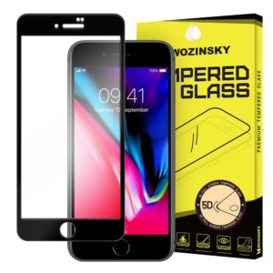 Γυαλί Προστασίας Wozinsky PRO+ Tempered Glass 5D Full Glue Super Tough Screen Protector Full Coveraged with Frame for iPhone 8 Plus / 7 Plus black