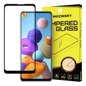 Screen Protector - Wozinsky Tempered Glass Full Coverage Full Glue Case Friendly Samsung Galaxy A21S