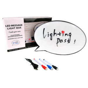 Led message Light Box για να δημιουργήσετε τα δικά σας μηνύματα! Με USB καλώδιο, 30Χ21εκ)