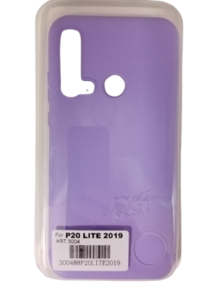 Huawei P20 lite (2019) - Ενισχυμένη silicon rubber θήκη πλάτης (silky & soft touch finish cover), Μωβ