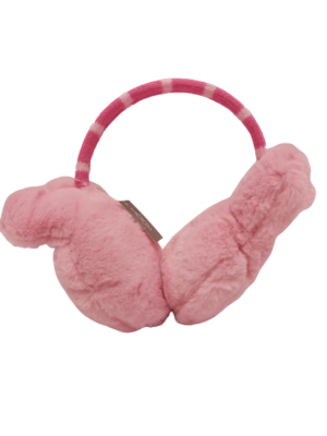 Προστατευτικά αυτιών - Earmuffs, απαλά κουνελάκια στα αυτιά,(one size, pink)