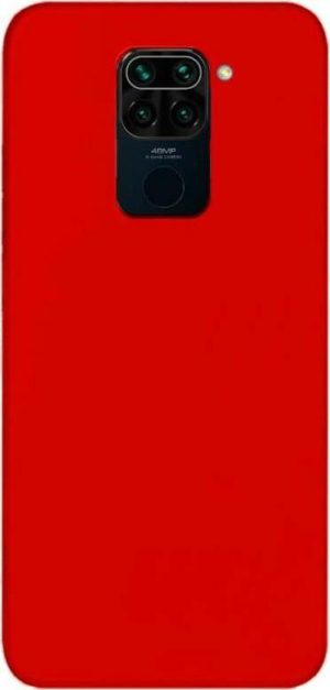 Xiaomi Redmi Note 9 - Ενισχυμένη silicon rubber θήκη πλάτης (silky & soft touch finish cover), Red