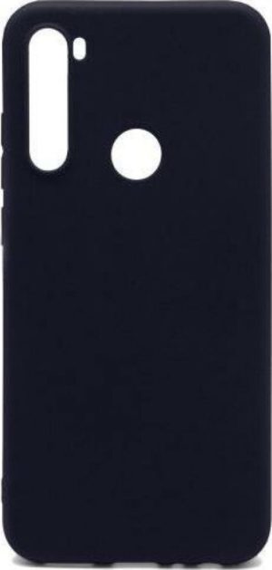 Xiaomi Redmi Note 8 - Θήκη πλάτης σιλικόνης μαλακή και ενισχυμένη(rubber back cover silicon), Black