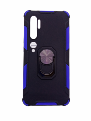 Xiaomi Mi Note 10 / 10 Pro - Ενισχυμένη silicon back cover με δαχτυλίδι-Ring-Black-Blue