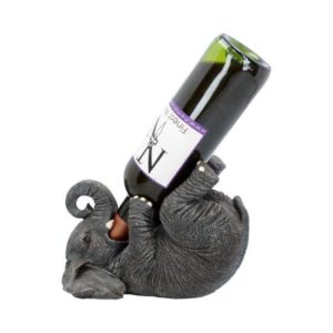 Elephant Guzzler Wine Bottle Holder by Nemesisnow collection - Μπουκαλοθήκη (23cm,resin)