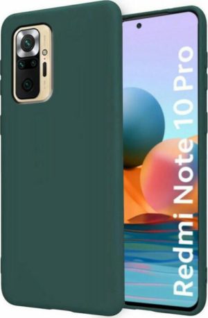 Xiaomi Redmi Note 10 Pro/Max - Θήκη πλάτης σιλικόνης (TPU back cover silicon), Dark Green