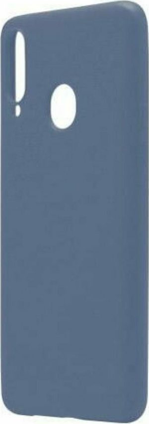 Samsung Galaxy A20s - Ενισχυμένη silicon rubber θήκη πλάτης (silky & soft touch finish cover), Navy Blue