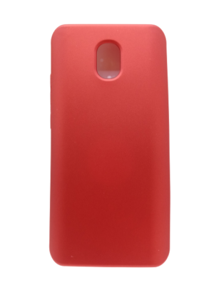 Xiaomi Redmi 8A - Ενισχυμένη silicon rubber θήκη πλάτης (silky & soft touch finish cover) Metallic Red