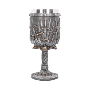 Sword of the King Goblet, Wine Glass by Nemesisnow - Δισκοπότηρο (20cm,resin-stainless steel)