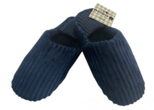 Ανδρική παντόφλα -κάλτσα κοτλέ χονδρό Μπλε CIOCCA