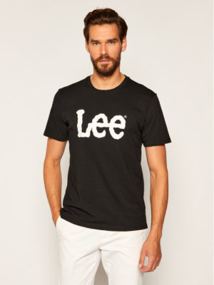 Lee μπλούζα μαύρη με λογότυπο L65QAI01