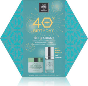 Apivita 40s Birthday Set Bee Radiant Κρέμα Πλούσιας Υφής 50ml + Δώρο 5 Action Eye Serum 15ml