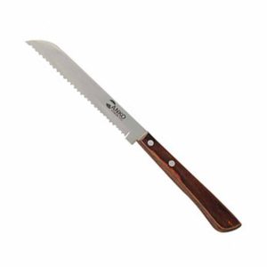 Μαχαίρι Ψωμιού Ανοξείδωτο με δόντι και ξύλινη λαβή Anko 18cm