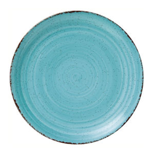 Πιάτο Ρηχό από Πορσελάνη GTSA Tiffany Τιρκουάζ 27cm