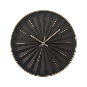 Ρολόι Τοίχου Πλαστικό Μαύρο Oriana Ferelli ZD1207-E 29cm