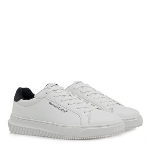 Renato Garini Ανδρικά παπούτσια Sneakers 65V-020 Λευκό Μαύρο R565V0202483 R565V0202483