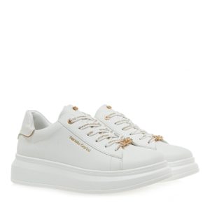 Renato Garini Γυναικεία Παπούτσια Sneakers 166-19R Λευκό Πλατίνα Λευκό Κροκό S119R166249B S119R166249B