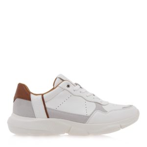 Galgary Ανδρικά παπούτσια Sneakers 105-700 Λευκό-Ταμπά O5700105263F calgary 105-700 leuko
