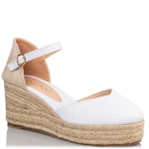 Envie Shoes Γυναικεία Παπούτσια Εσπαντρίγιες V15-17033-33 Λευκό V15-17033-33