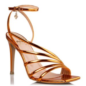 Mairiboo by Envie Shoes Γυναικεία Πέδιλα M03-17531-46 Πορτοκαλί WEB-TALLICS 112174