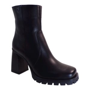 Fardoulis Shoes Γυναικεία Παπούτσια Μποτάκια 753-01 Μαύρο Δέρμα 106646