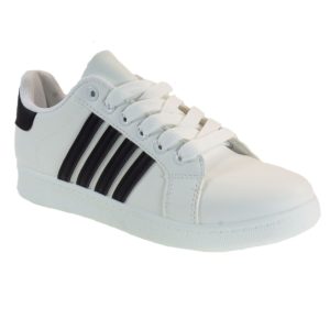 Bagiota Shoes Γυναικεία Παπούτσια Sneakers Αθλητικά MG105 Λευκό-Μαύρο 74008