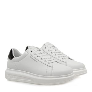 Renato Garini Ανδρικά παπούτσια Sneakers 700-251 Λευκό Μαύρο Ατσαλί S57002513Z62 118578