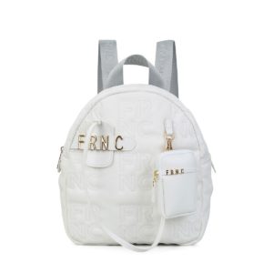 FRNC FRANCESCO Τσάντα Γυναικεία Πλάτης-Backpack Ώμου 1353 WHT Λευκό 118111