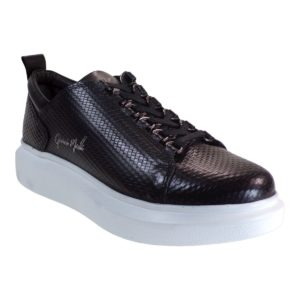 GIOVANNI MORELLI Ανδρικά παπούτσια Sneakers 07U-080 Μαύρο Σπαστό Λευκό P507U0802Z89 106043