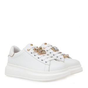 Renato Garini Γυναικεία Παπούτσια Sneakers 706-19R Λευκό Κροκό S119R706225P 118232