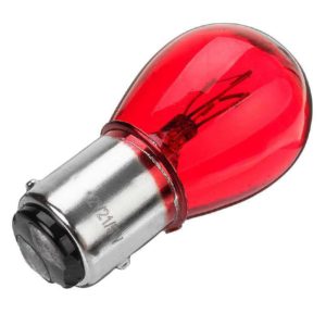 Λάμπα 12V 21/5W καρυδάκι παράκεντρη άνω/κάτω (κόκκινο χρώμα) 522902 – FLOSSER