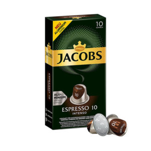 Jacobs Espresso Intenso συμβατές κάψουλες Nespresso * - 10 τεμ.