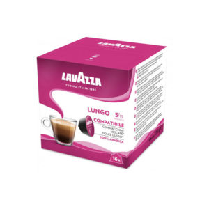 Lavazza Espresso Lungo 100% Arabica συμβατές κάψουλες Dolce Gusto - 16 τεμάχια