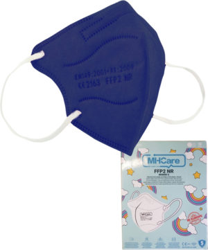 Παιδική μάσκα υψηλής προστασίας FFP2 MH CARE σκούρο μπλε 1τμχ