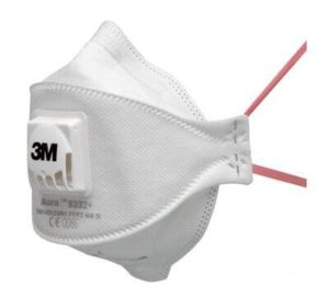 Μάσκα προστασίας 3Μ FFP2 9322+ με Cool Flow βαλβίδα