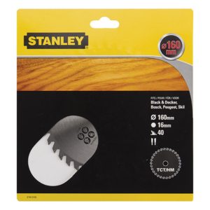 Δίσκος ξύλου Stanley με διάμετρο 160mm