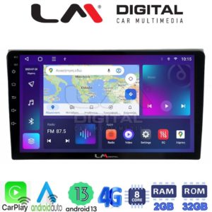 LM Digital - LM ZE8050 GPS Οθόνη OEM Multimedia Αυτοκινήτου για AUDI A4 (8E) 2001>2008 (CarPlay/AndroidAuto/BT/GPS/WIFI/GPRS)