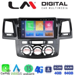 LM Digital - LM ZC8821 GPS Οθόνη OEM Multimedia Αυτοκινήτου για TOYOTA HILUX 2005>2016 (CarPlay/AndroidAuto/BT/GPS/WIFI/GPRS)