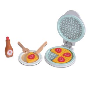 Moni Toys Ξύλινο Εκπαιδευτικό Παιχνίδι Μηχανή Βάφλας, Wooden Waffle Set 4334