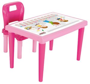 Pilsan Παιδικό Πλαστικό Τραπεζάκι με 1 καρέκλα 03516 Pink, 8693461023286