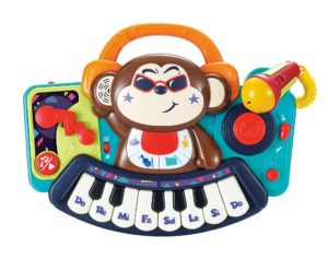 Hola Εκπαιδευτικό Πιανάκι με μικρόφωνο , DJ Monkey Keyboard 3137, 3800146224189