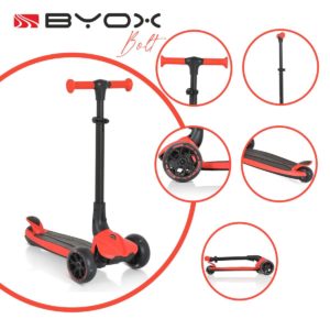 Byox Scooter Πατίνι Scooter με φωτισμό Bolt Red 3800146228200