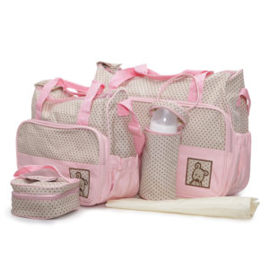 Cangaroo Σετ Βρεφικής Τσάντας με Αλλαξιέρα Mama Bag Stella Pink