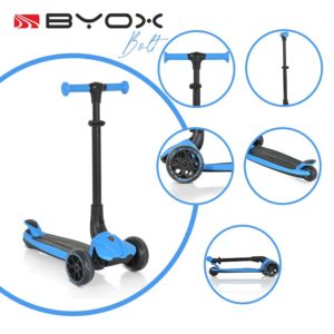 Byox Scooter Πατίνι Scooter με φωτισμό Bolt Blue 3800146228194